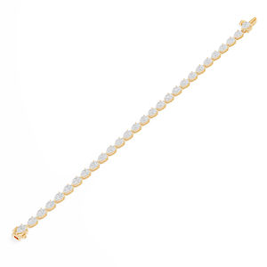 Bracelet tennis en moissanite 7,77 carats plaqué or 18 carats VABS DIAMOND Spécial fête des mères Argent sterling 925 Bijoux fins - Product Image 4