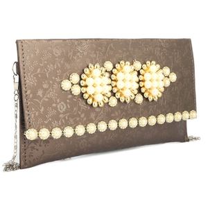 Women's Fancy Clutch (K-2078) - <b>Coffee</b> - Product Image 1