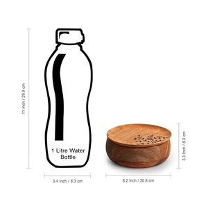 Mejor Precio, Contenedor Tradicional Indio para Servir, Caja de Roti de Madera Hecha a Mano con Asa para Cenas y Presentaciones - Product Image 2