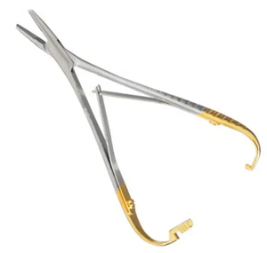 Instrumentos veterinarios profesionales Acero inoxidable Mathieu Soporte de aguja Tijeras Soporte de fórceps manual - Product Image 3