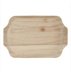 Lot de 2 plateaux de service en bois de manguier à prix bon marché avec poignées pour hôtel et restaurants - Product Image 5