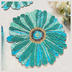 Beau chemin de table perlé taille personnalisée chemin de table décoratif pour salle à manger mariage et événement en vrac fournisseur et fabricant Falah Int - Product Image 1