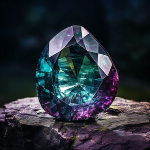 Diamant vert foncé en forme de poire exquis, parfait pour la fabrication de bagues élégantes haut de gamme et de bijoux sur mesure, à des prix de gros. - Product Image 3