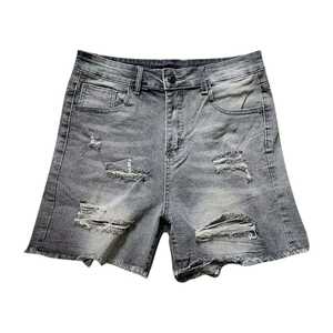 Shorts en jean déchirés et vieillis pour homme, taille haute, style boyfriend, décontracté, vintage, patchwork, collection été – Grande vente - Product Image 5