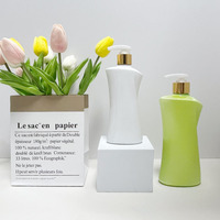 Bouteille unique en plastique PET 300 ml, emballage personnalisé, vente en gros, finition mate, emballage cosmétique léger, sérigraphie