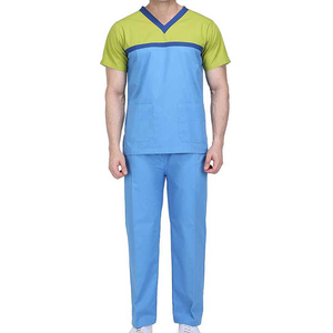 Uniformes Médicos de Hospital Unisex Ecológicos a Precio de Mayoreo, Conjuntos de Uniformes de Enfermería, Tejido de Punto con Spandex/Poliéster - Product Image 1