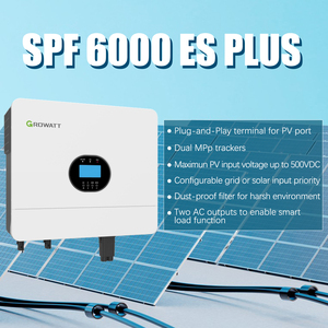 Growatt SPF6000ES <span class=keywords><strong>PLUS</strong></span> INVERTER | 6000W | 48Vdc | 2 MPPT 120-450Vdc 100A | เข้ากันได้ li/<span class=keywords><strong>pb</strong></span> - Product Image 2