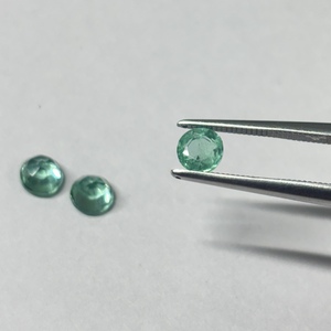 Esmeralda Sintética Colombiana Cultivada en Laboratorio, Corte Redondo, Venta al por Mayor, Piedra Preciosa Suelta de Alta Calidad, de 4 mm a 20 mm, Cristal para Joyería - Product Image 2