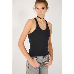 Blusa Casual de Manga Corta con Cuello Redondo y Logotipo Frontal, 220g de Algodón - Product Image 3