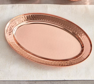 Bandeja de cobre para servir 100% Bandeja de cobre de precio barato de la mejor calidad Tamaño personalizado para el desayuno Usado - Product Image 4