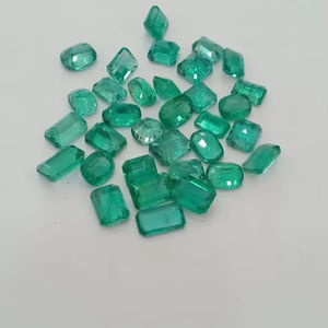 Certificat 6x4mm 2 Cts pierre émeraude synthétique forme octogonale hydrothermale pierre précieuse émeraude colombienne cultivée en laboratoire - Product Image 1