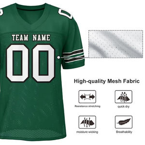 Camiseta de Fútbol Personalizada con Opciones Multicolores, Nombre y Número Personalizados, Malla Transpirable, Manga Corta, Uniforme de Equipo, Talla Grande - Product Image 4