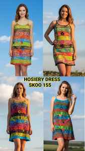 Vestidos informales de interior y exterior de estilo europeo más vendidos para niñas 100% algodón Funky Trendy elegante lavable ecológico - Product Image 4