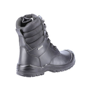 Bottes de travail de sécurité en cuir véritable de haute qualité Cowboy Adventure, anti-perforation, bottes d'automne pour l'usine - Product Image 5