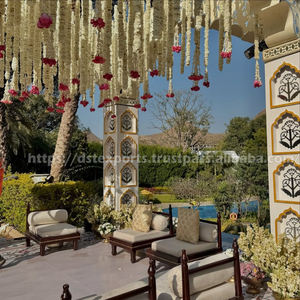 Mariages en plein air Style Jharokha Miroir Mandap Tendance Destination Événements Piliers en bois Mandapam Décorations personnalisées Configuration - Product Image 5