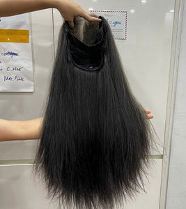 Peluca de cabello natural color gris, peluca de cabello humano más vendida, peluca con cierre de encaje medio, lisa para mujeres, estilo suave, proveedor de cabello virgen - Product Image 4