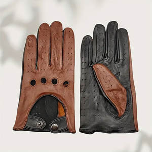 Wholesale Excellent Quality Spring and Autumn Men Genuine Leather <b>Gloves</b> for <b>Driving</b> Riding And Multi Use - Product Image 5