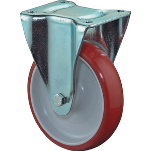 Ruedas Giratorias de 125 mm para Muebles, Capacidad de Carga 150 kg, con Placa de Poliuretano Fundido de 104 x 80 mm, Ruedas para Muebles BS - Product Image 3
