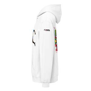 Sweat à capuche premium pour homme, coloris Courage Flight, tailles XS XXS, anti-plis, avec fermeture éclair, motif uni, impression par sublimation - Product Image 3