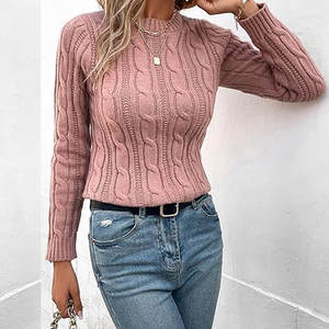 Suéter de calidad Premium para mujer Otoño Invierno tejido suelto nuevo Color diferentes suéteres para mujer al por mayor suéteres transpirables - Product Image 6