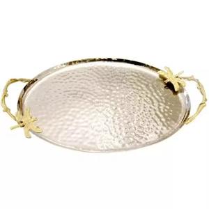 Plateau décoratif en métal robuste personnalisable pour le Ramadan, design moderne, idéal pour transporter et présenter des chocolats en toute sécurité - Product Image 3