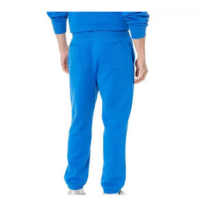 Pantalones deportivos informales de cintura media para hombre, pantalones de chándal cálidos de invierno de talla grande con decoración de bolsillo, lona de algodón - Product Image 3