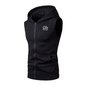 Sudaderas sin mangas Streetwear Sudaderas con capucha Nuevas sudaderas con capucha de moda Ropa informal de secado rápido Hombres Sudaderas con capucha de gimnasio - Product Image 6