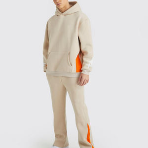 ธรรมดาพิมพ์พัฟผู้ใหญ่ผ้าฝ้ายผู้ชายกางเกงและHoodiesชุด/ผ้าฝ้าย100%ผู้ชายBreathableสไตล์Tracksuits - Product Image 1