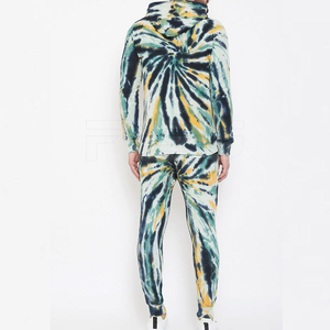 Conjunto Deportivo de Sudadera y Pantalones Tie Dye para Hombre, Talla Grande, Holgado, para Primavera - Product Image 6
