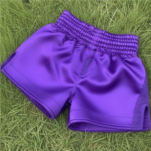 Shorts de Muay Thai pour hommes et femmes, entraînement de kickboxing, tissu extensible - Product Image 5