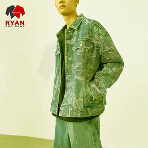 Veste en jean pour homme de haute qualité, personnalisation de la marque, OEM ODM, coupe classique, fermeture à boutons, vêtements décontractés - Product Image 6