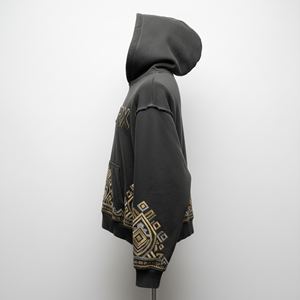 Sudadera con Capucha Gruesa de Invierno para Mujer, 500gsm, Forro Polar de Algodón, Estampado 3D con Pedrería, Gráfico, Insignia, Estilo Urbano - Product Image 4