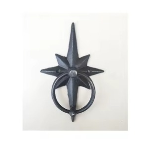 Pomo de Puerta Rústico Moderno de Hierro Fundido, Decoración para Puerta Principal, Anillo de Manija, Herraje para Entrada de Casa o Villa, Diwali - Product Image 5