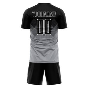 Camiseta de fútbol de manga corta barata personalizada al por mayor, camisetas de fútbol transpirables, uniforme de equipo de fútbol para hombres - Product Image 6