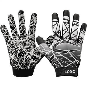 Gants de football américain de haute qualité imprimés sur mesure avec poignées respirantes Concevez votre propre logo - Product Image 6