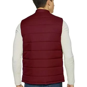 Gilet bouffant sans manches de couleur personnalisée pour hommes Gilet léger pour l'hiver Service OEM Gilet bouffant pour hommes de style extérieur - Product Image 4