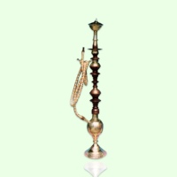 Grosir Pabrik MDE Hookah Bowl Pot Kaca Logam Kuningan Mewah Ramah Lingkungan, Portabel, Dapat Disesuaikan Logo, Set Hookah