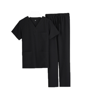 Haute qualité unisexe médical gommages à la mode uniformes hospitaliers personnalisé infirmière gommages ensembles tissu tissé en gros gommage costumes - Product Image 2