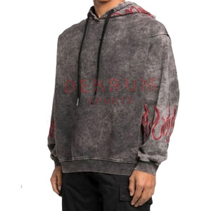 เสื้อฮู้ดดี้ไซส์พลัสแบบย้อมสีพิเศษสำหรับผู้ชาย แจ็คเก็ตซิปสำหรับฤดูหนาว ผ้าระบายอากาศดีไซน์ใหม่ พร้อมการย้อมสีแบบเรียบ - Product Image 2