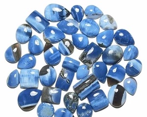 Owyhee naturel bleu opale en gros lot cabochon au poids avec différentes formes et tailles utilisées pour la fabrication de bijoux à bricoler soi-même et l'artisanat - Product Image 5