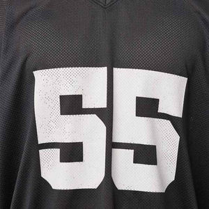 Hot Selling <b>Men's</b> Oversized Drop Shoulder <b>V</b>-<b>Neck</b> Mesh Breathable Summer Customize Boxy Style Jersey Sublimated Print <b>Shirts</b> - Product Image 3