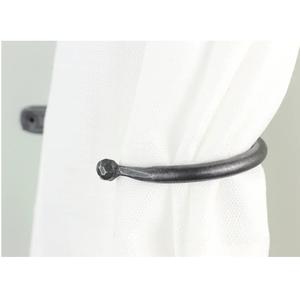 Cortina negra montada en la pared de hierro forjado Tai Backs para cortinas hogar sala de estar accesorios decorativos para cortinas - Product Image 2