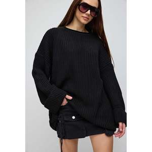 Pull en tricot décontracté surdimensionné à coupe standard - Product Image 3