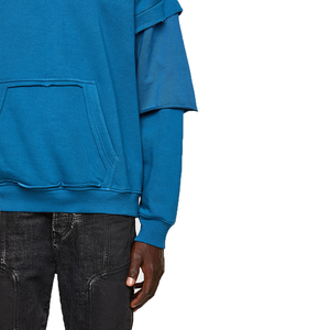 Ropa de calle con logotipo personalizado, Sudadera con capucha de talla grande para hombre, jersey con relieve pesado, sudaderas con capucha de felpa polar - Product Image 5