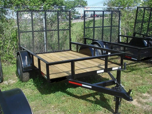 Utility Trailers A-<b>Frame</b> Gate 77\" <b>X</b> <b>10</b>\" Tube Utility Trailers with <b>15</b> Radials Cargo & Utility Hauler - Product Image 3