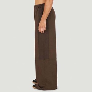 Men's New Design Casual <b>Elastic</b> <b>Waist</b> 100% Cotton Anti-Pilling Fleece Knitted Twill <b>Trousers</b> Pants Mid <b>Waist</b> Flat - Product Image 4
