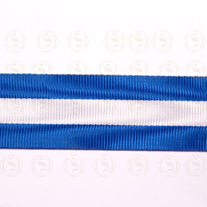 ริบบิ้นลายเหรียญรีไซเคิลสำหรับพิธีการขอบผ้าพิมพ์โลโก้กำหนดสีเองขนาดเองได้ - Product Image 2