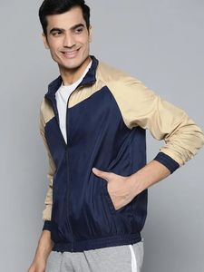 Blouson aviateur homme rose clair en satin style streetwear tissu toile durable nylon polyester sans col - Product Image 3