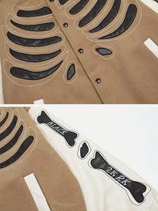 Vestes universitaires pour hommes personnalisées en gros, 100% laine, broderie, patchs en chenille, mode masculine, streetwear, veste vintage personnalisée - Product Image 5