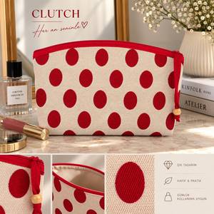 DAFNI BIG PAZAR Eco-Friendly <b>Canvas</b> Hand Embroidery Printed Mini Fabric <b>Wallet</b> Bag Women Mother's Day Promotional Apparel Model - Product Image 4